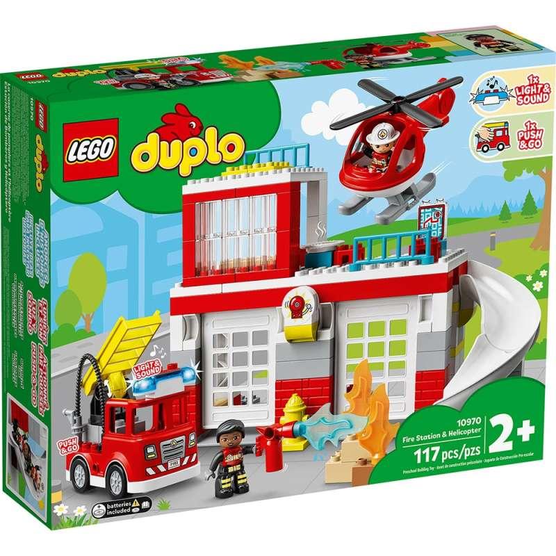 LEGO DUPLO FIRE STATION & HELICOPTER 