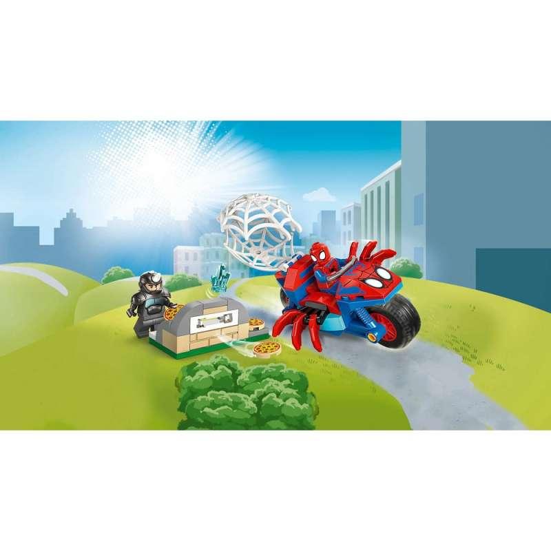 LEGO MARVEL SPIDEY ON HIS MOTORCYCLE VS ENEMY 