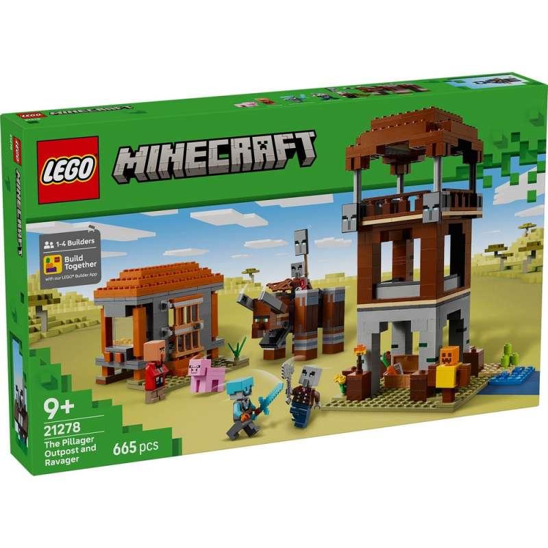 LEGO MINECRAFT THE PILLAGER OUTPOST AND RAVAGER 