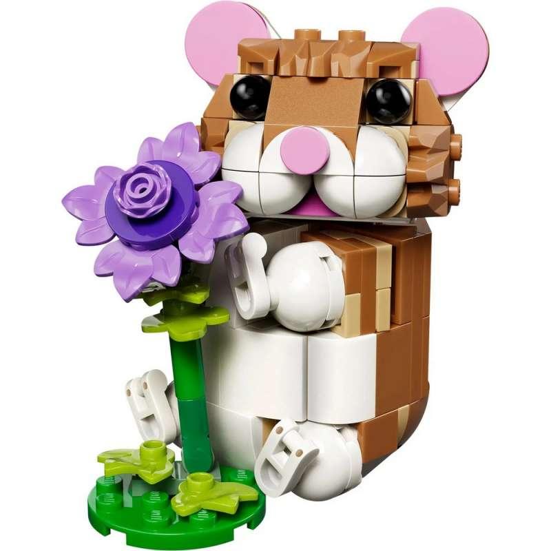 LEGO CREATOR CUTE HAMSTER WITH A FLOWER 
