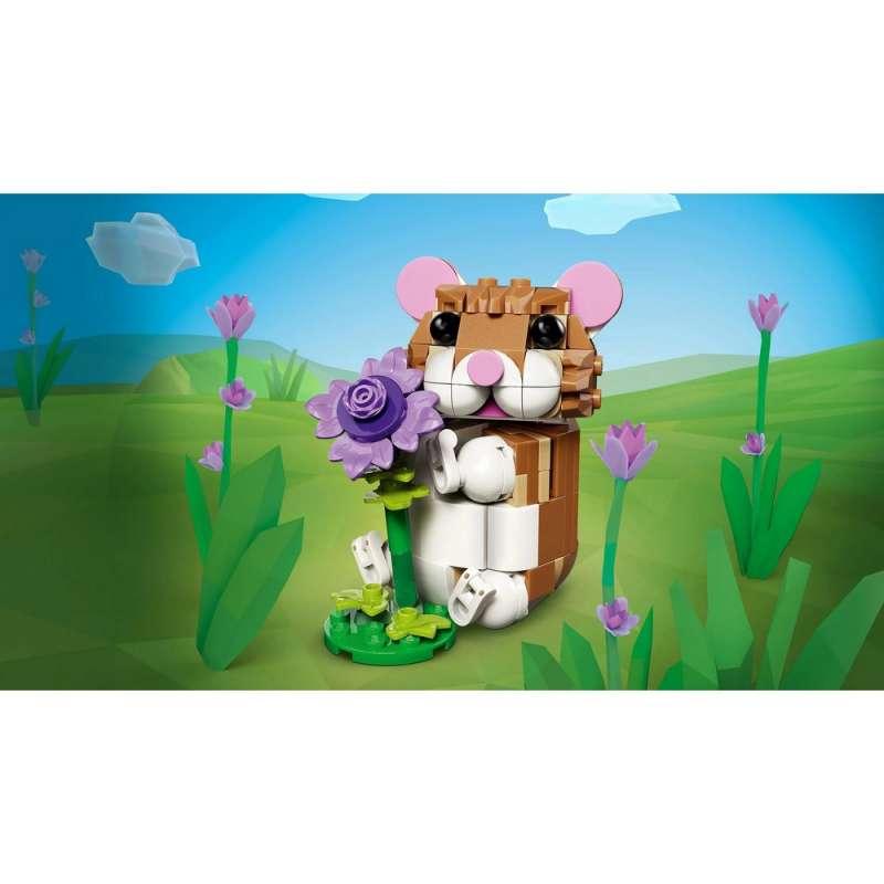 LEGO CREATOR CUTE HAMSTER WITH A FLOWER 