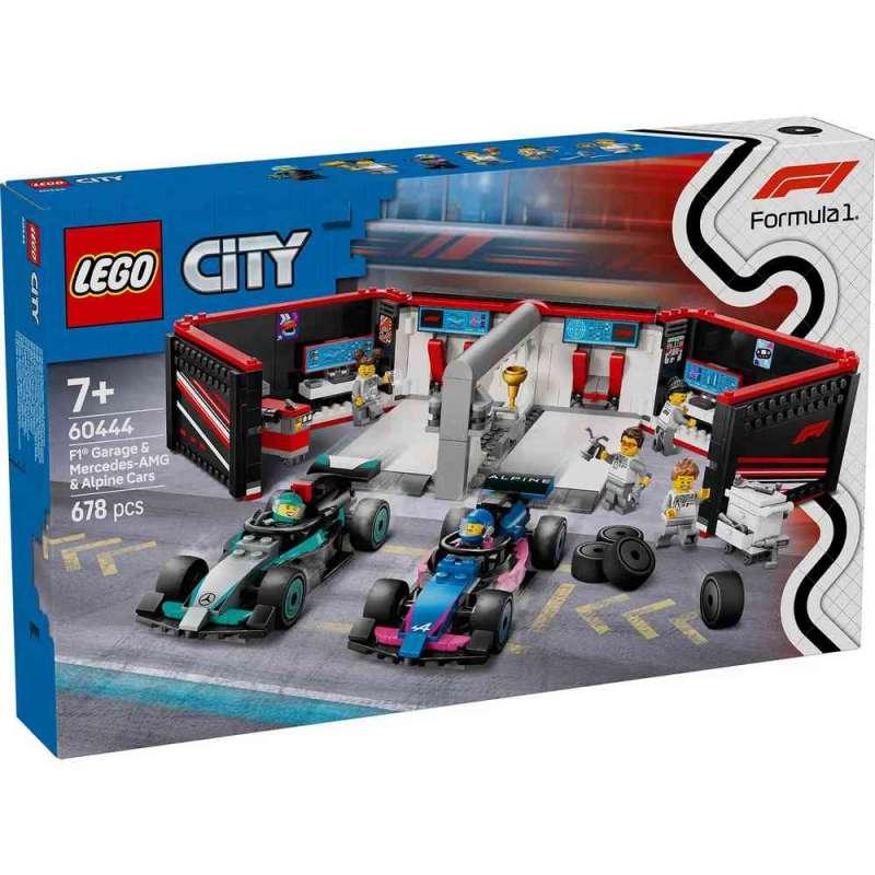 LEGO CITY F1 GARAGE  AND  MERCEDES-AMG  AND  ALPINE CARS 