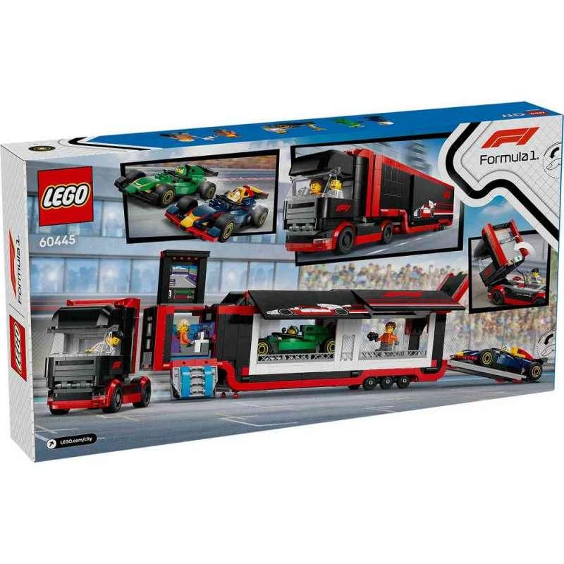 LEGO CITY F1 TRUCK WITH RB20  AND  AMR24 F1 CARS 