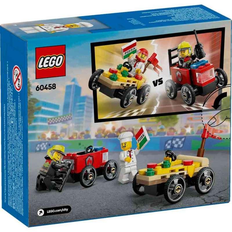 LEGO CITY PIZZA VS FIRE TRUCK RACE CAR PACK 