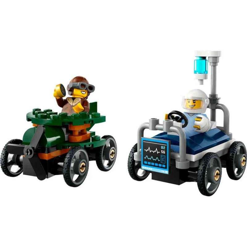 LEGO CITY AIRPLANE VS HOSPITAL BED RACE CAR PACK