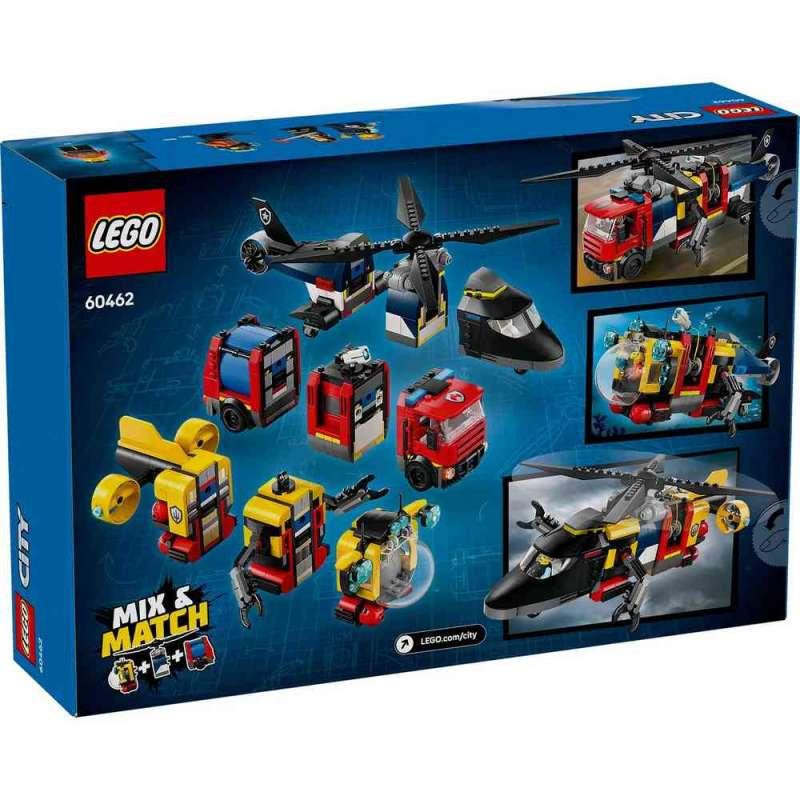 LEGO CITY HELICOPTER, FIRE TRUCK  AND  SUBMARINE REMIX