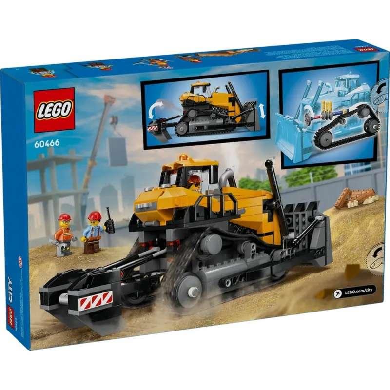 LEGO CITY YELLOW BULLDOZER WITH FRONT LOADER 
