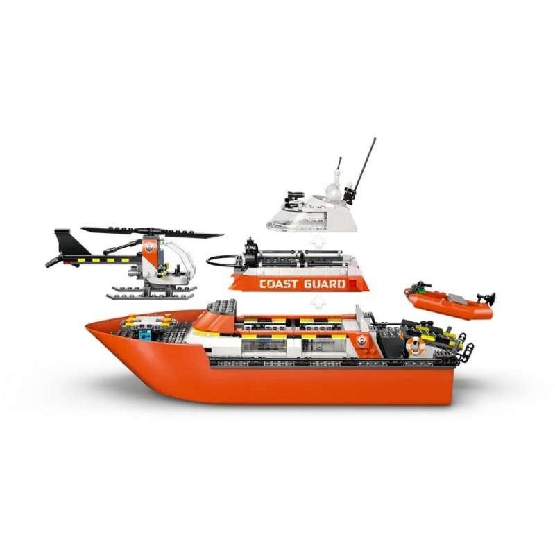 LEGO CITY COAST GUARD RESCUE BOAT  AND  HELICOPTER 