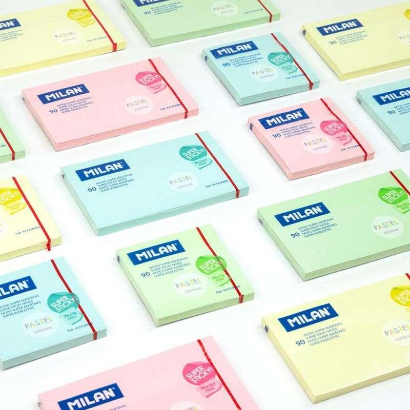 MILAN SAMOLJEPLJIVI BLOKCIC PASTEL PINK 76X76MM 100