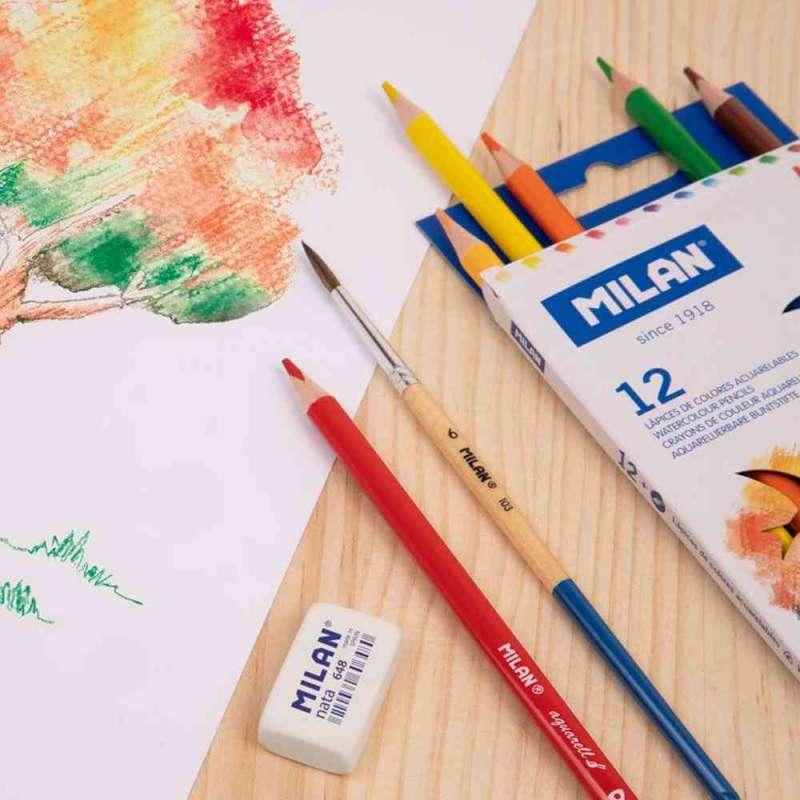 MILAN DRVENE BOJICE AKVAREL 12 KOM