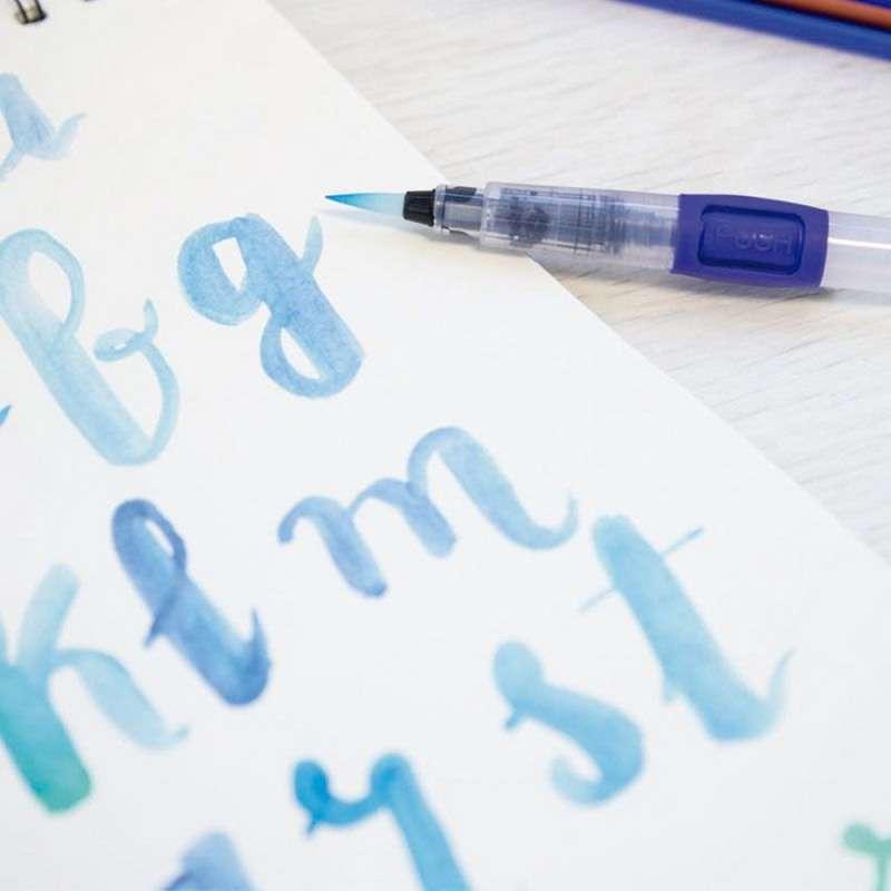 MILAN SET AKVAREL DRVENE BOJICE I CETKICA BLISTER