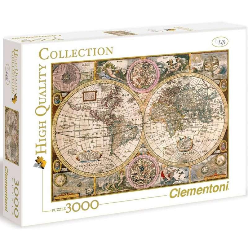 CLEMENTONI PUZZLE 3000 OLD MAP