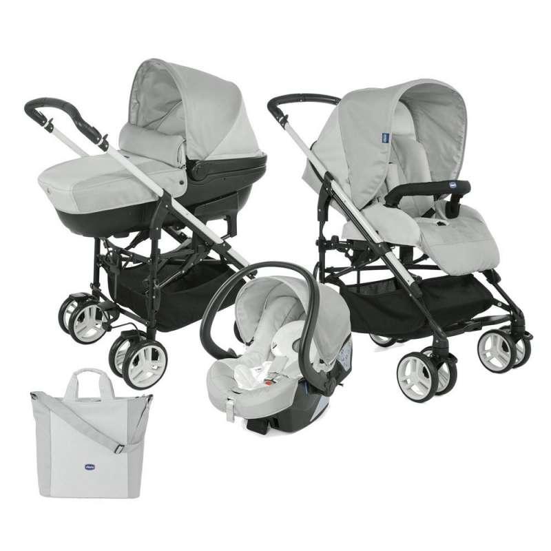 CHICCO KOLICA TRIO MY CITY WITH KIT CAR, CLACIAL