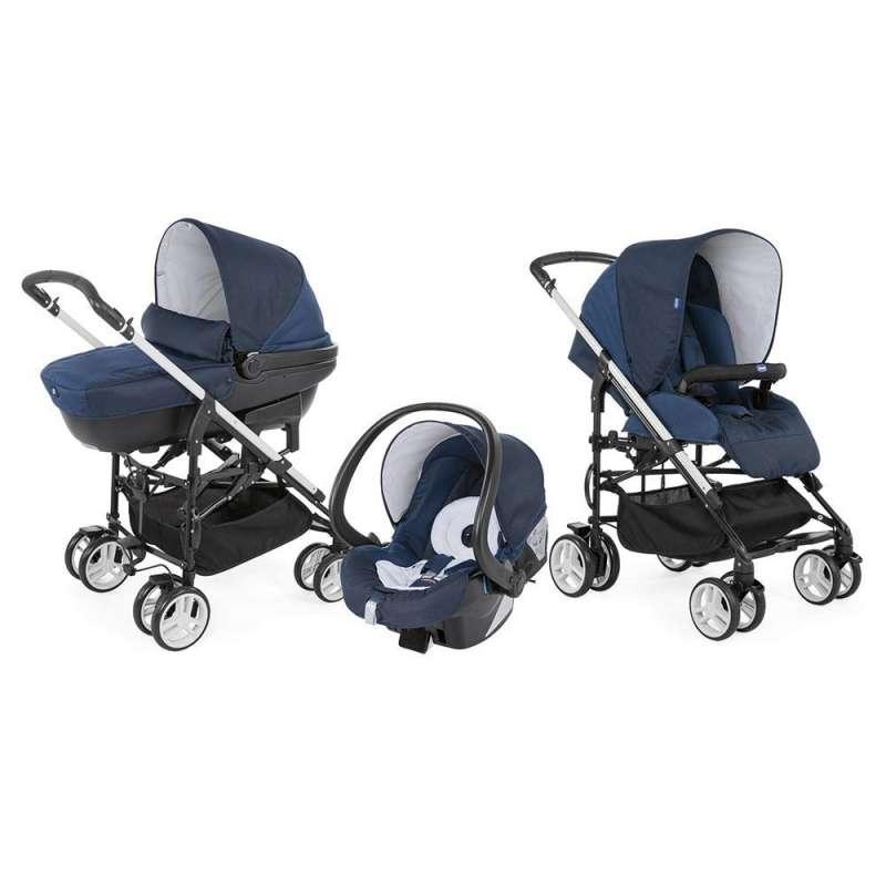 CHICCO KOLICA TRIO MY CITY WITH KIT CAR, DEEP BLUE 