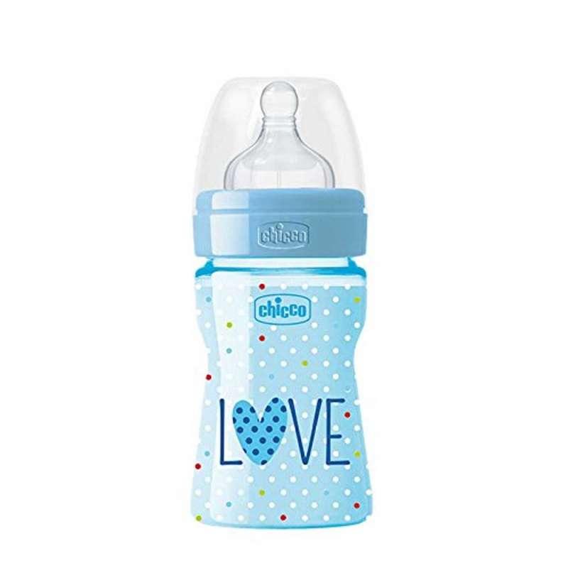 CHICCO PLASTICNA BOCICA WB LOVE 150 ML, SIL. 