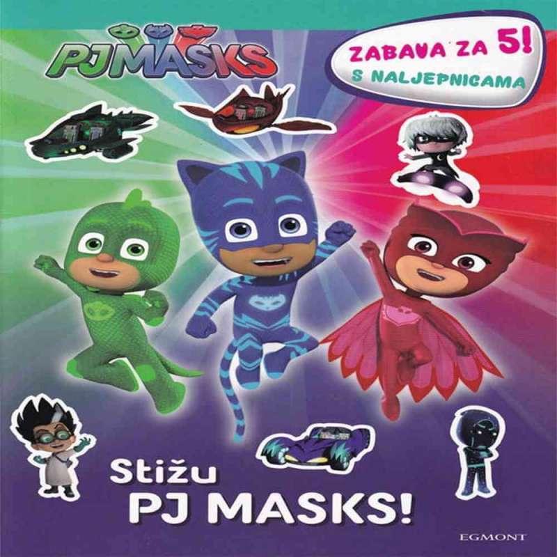 PJ MASKS ZABAVA ZA 5 S NALJEPNICAMA BOJANKA 