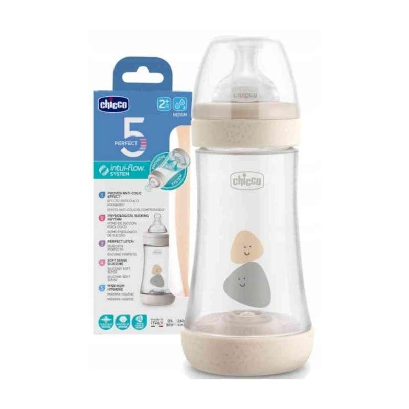 CHICCO BOCICA PERFECT5 240 ML, 2M+, NEUTRAL 