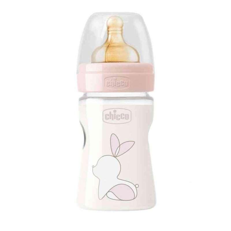 CHICCO PLASTICNA BOCICA 150ML, KAU.DUDA, ROZA 