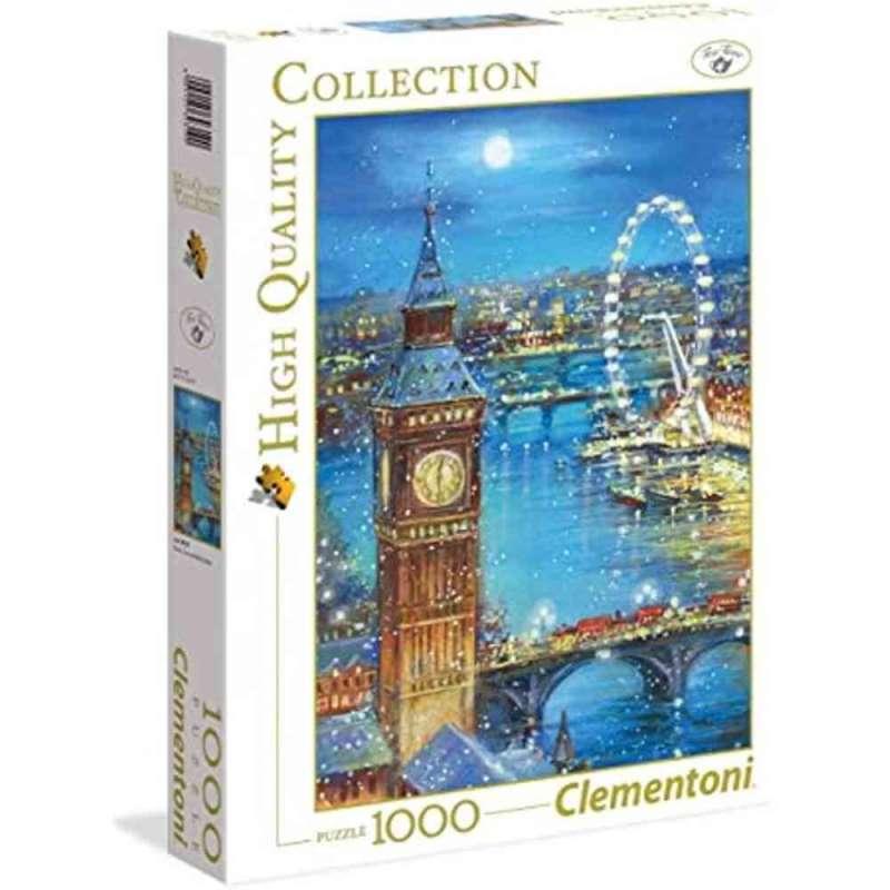 CLEMENTONI PUZZLE 1000 SNOW FLAKES ON THE BIG BEN