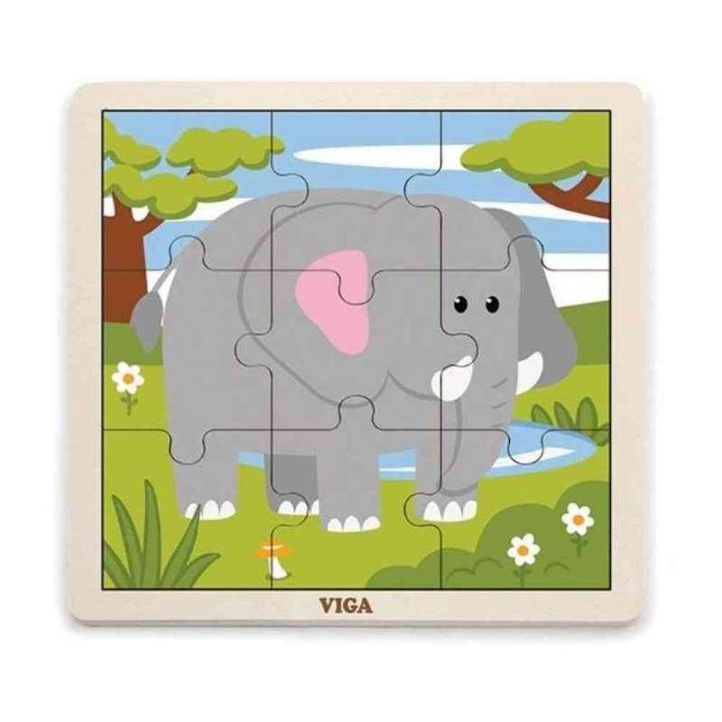 DRVENE PUZZLE SLON
