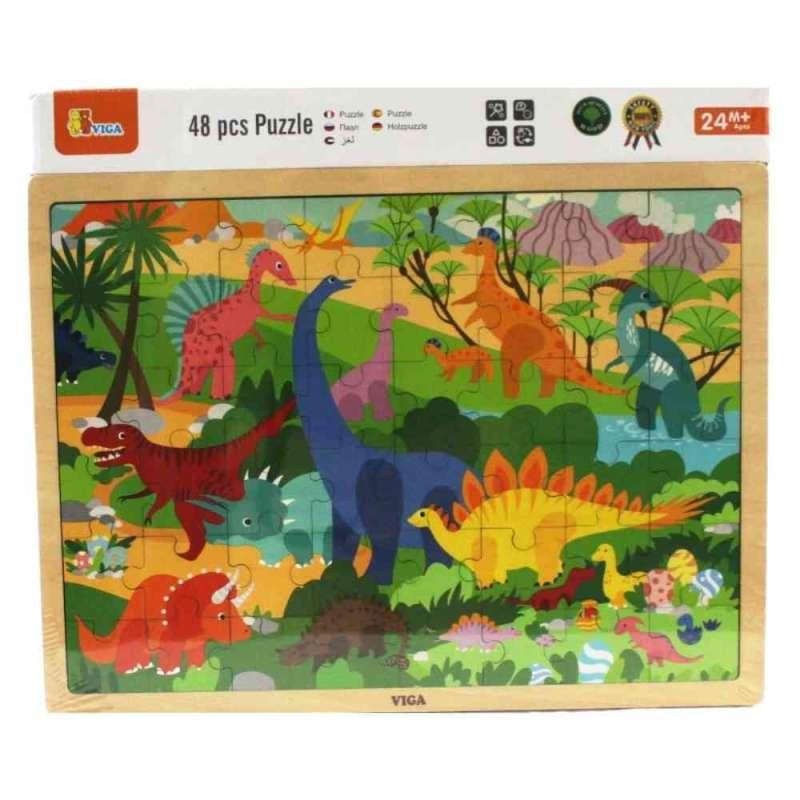 DRVENE PUZZLE DINOSAURI-48 KOM 