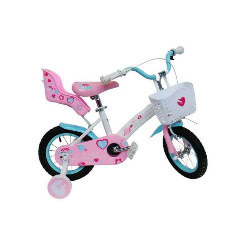 BICIKL 12 INCH/26627/KB005 - GIRL-ROZO BIJELA 