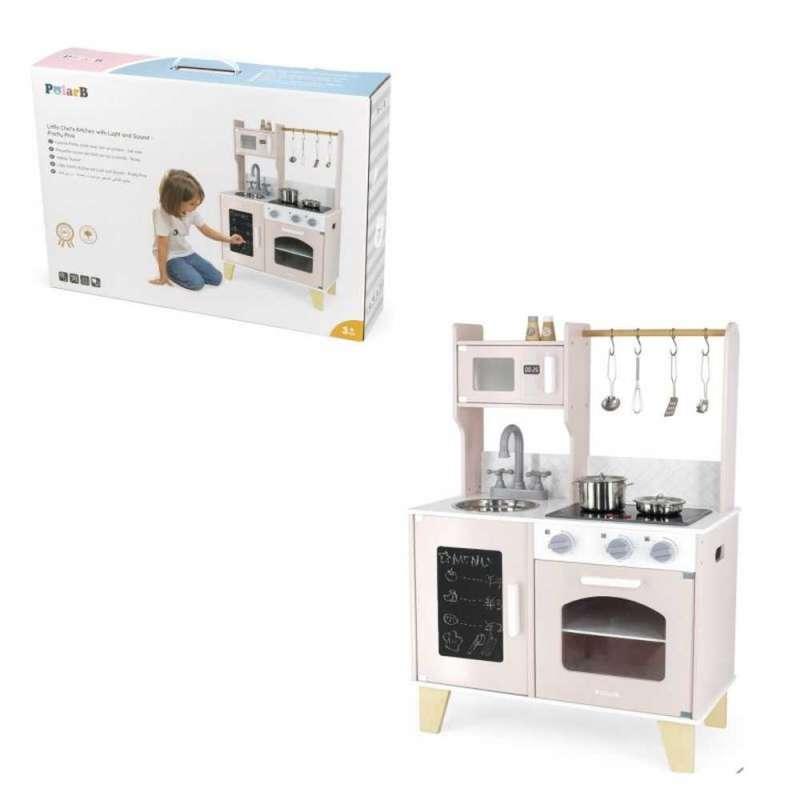 44082 ROZA DRVENA KUHINJA MALOG SEFA SA ZVUKOM I SVIJETLOM 