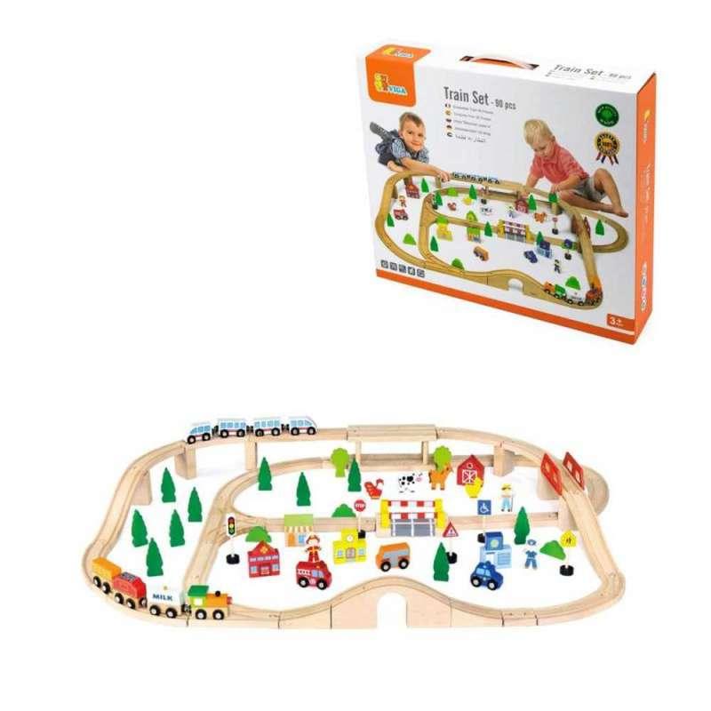 50998 DRVENI VLAK SET-90 KOM 