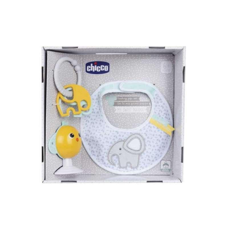 CHICCO POKLON SET SA SIPERKOM, GLODALICOM I IGRAČKOM 