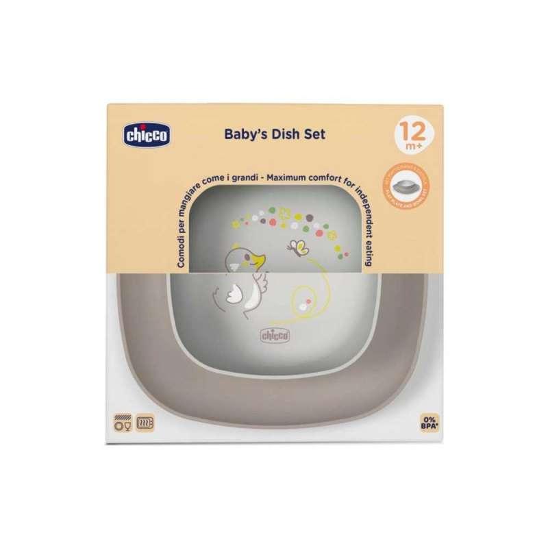 CHICCO SET TANJURA ZA JELO 12M+, GREY 