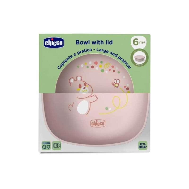 CHICCO ZDJELICA S POKLOPCEM, 6M+, PINK 