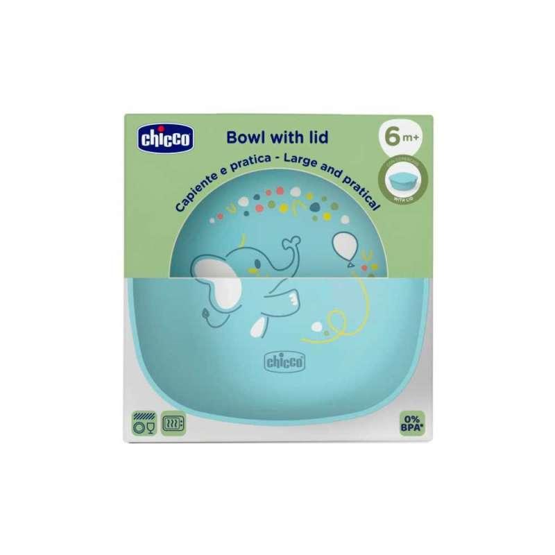 CHICCO ZDJELICA S POKLOPCEM, 6M+, BLUE 