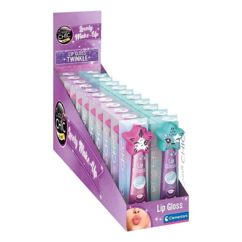 CL18889 CRAZY CHIC SJAJILO ZA USNE ZVIJEZDA PINK/PLAVO 