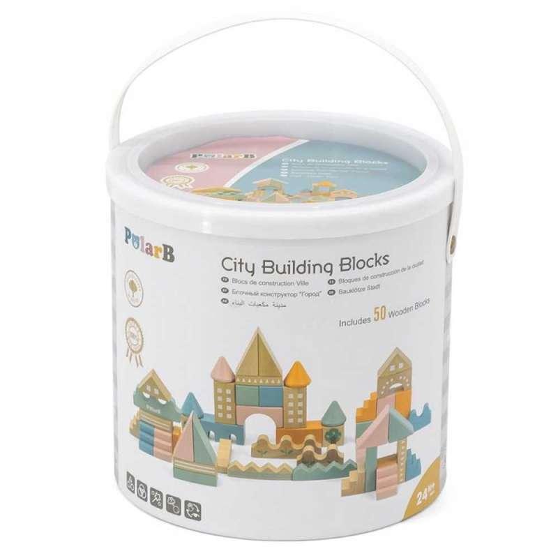 44093 DRVENE KOCKE GRADSKE ZGRADE 50 KOM 