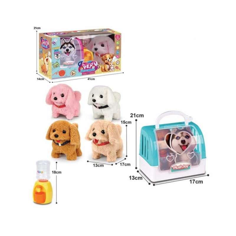 PLIŠANI PAS S PRIJENOSNIM KAVEZOM 069676 