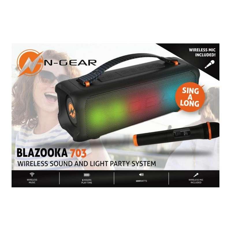 N-GEAR BLAZOOKA ZVUCNIK I MIKROFON 703 CRNI 