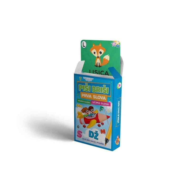 EDUKATIVNE KARTE PSI BRISI - PRVA SLOVA SA MARKEROM
