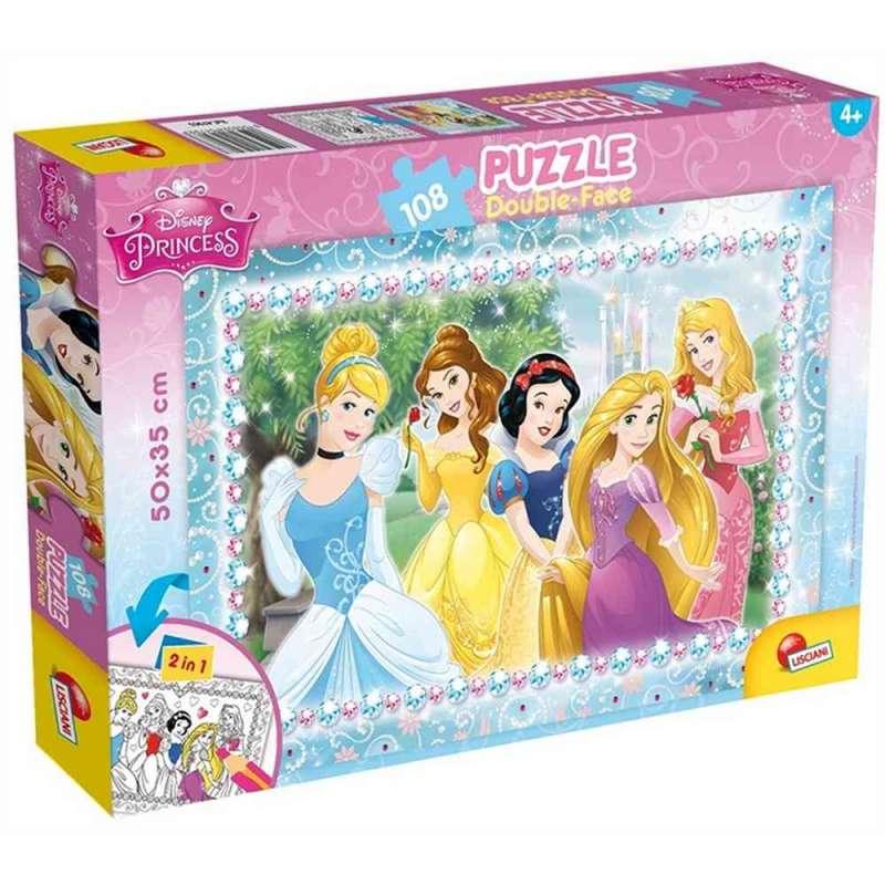 PUZZLE SLOZI I OBOJI DF PLUS 108 KOM-PRINCESS 