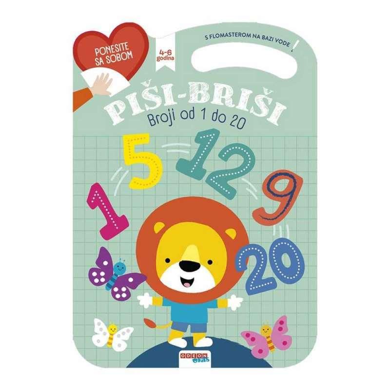 VJEZBENICA PISI-BRISI BROJANJE 1-20 