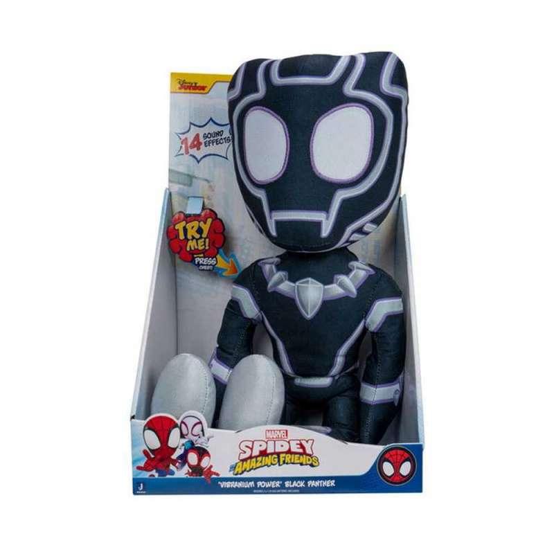 SNF: SPIDEY AND AMAZING FRIENDS - 40CM PLIS SA ZVUKOM - BLACK PANTHER 