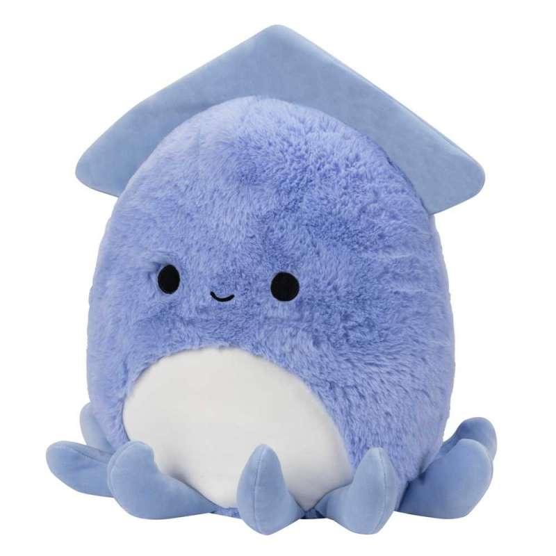 SQU: SQUISHMALLOWS FUZZAMALLOW 30CM - PASTELNO LJUBICASTA LIGNJA STACY 
