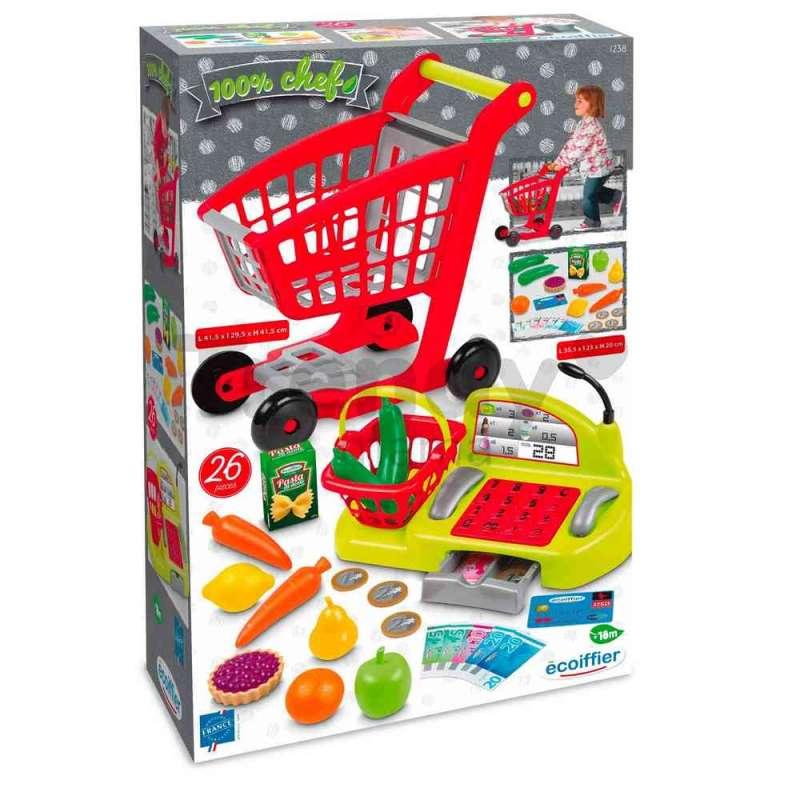 SM001238 ECOIFFIER PRODAVNICA SET KASA I KOLICA 