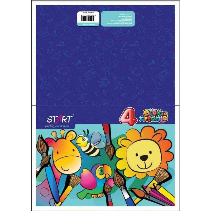 BLOK ZA CRTANJE BROJ 4, 10 LISTA 