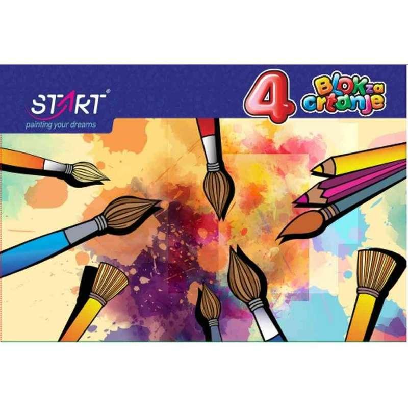 BLOK ZA CRTANJE BROJ 4, 10 LISTA 