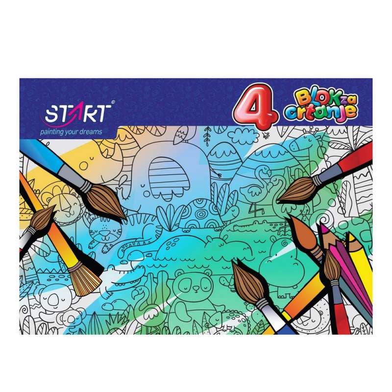 BLOK ZA CRTANJE BROJ 4, 10 LISTA 