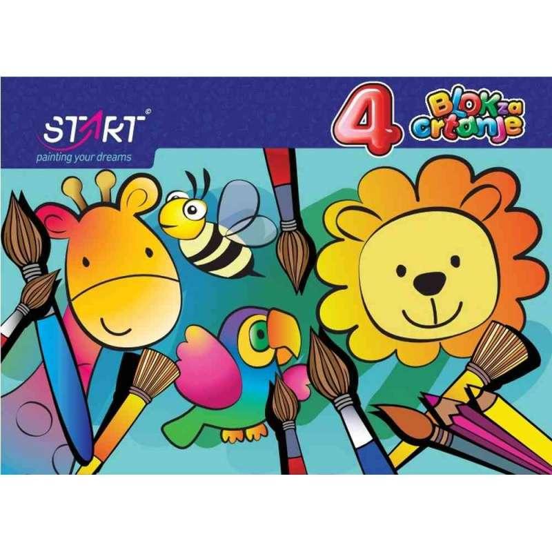 BLOK ZA CRTANJE BROJ 4, 10 LISTA 