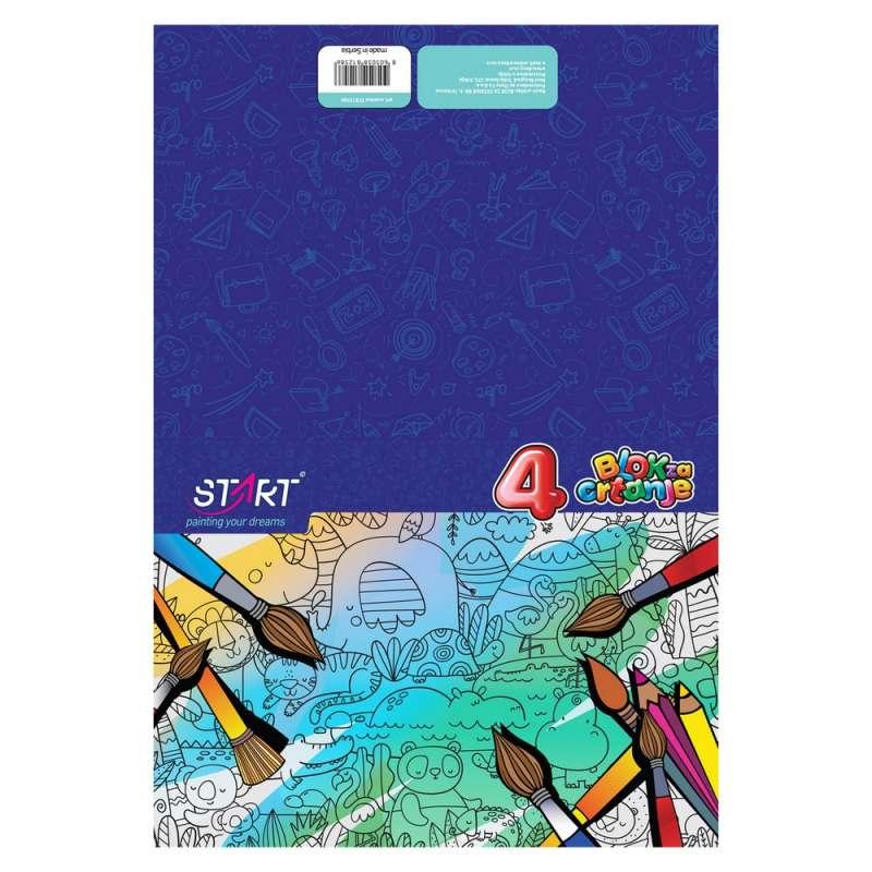 BLOK ZA CRTANJE BROJ 4, 10 LISTA 
