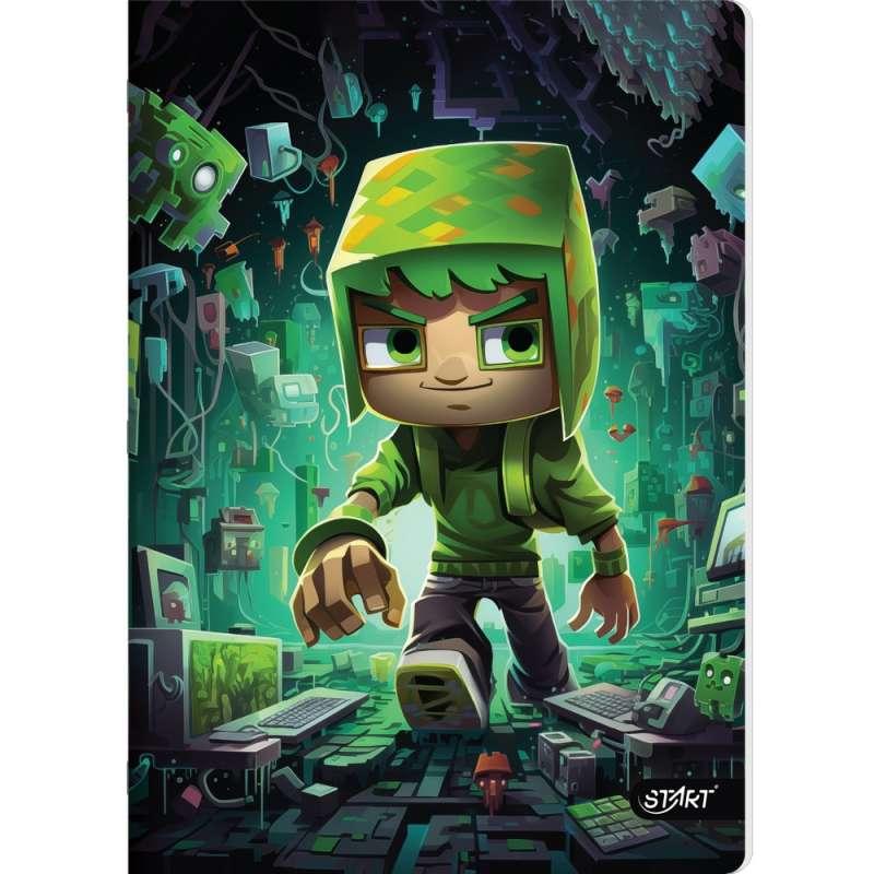 STR13095 START SVESKA A4, 52L SITNI KARO 