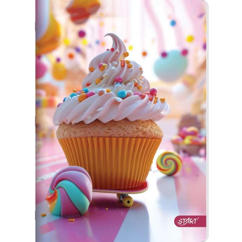 STR13095 START SVESKA A4, 52L SITNI KARO 