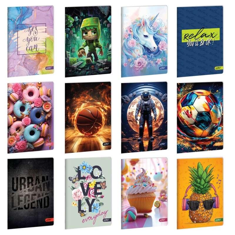 STR13095 START SVESKA A4, 52L SITNI KARO 